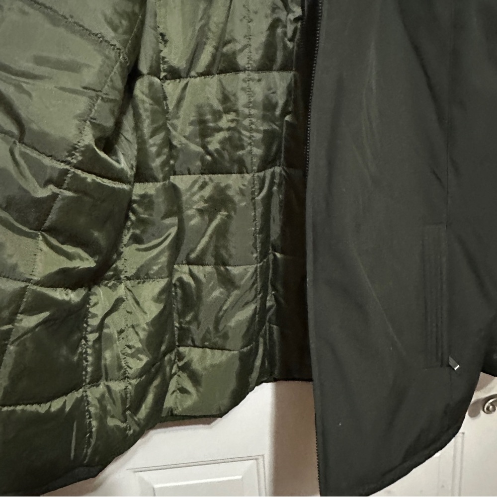 WEATHERPROOF WPL 11590 US Men’s XL Olive Green Insulated Hooded Zip Jacket Parka - Picture 4 of 7